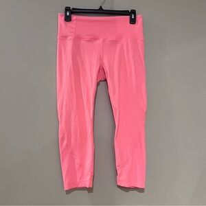 Athleta Hot Pink Cropped Leggings